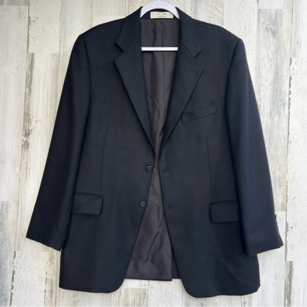 Loro Piana Men’s 100% Cashmere Black‎ Blazer - Size 42R